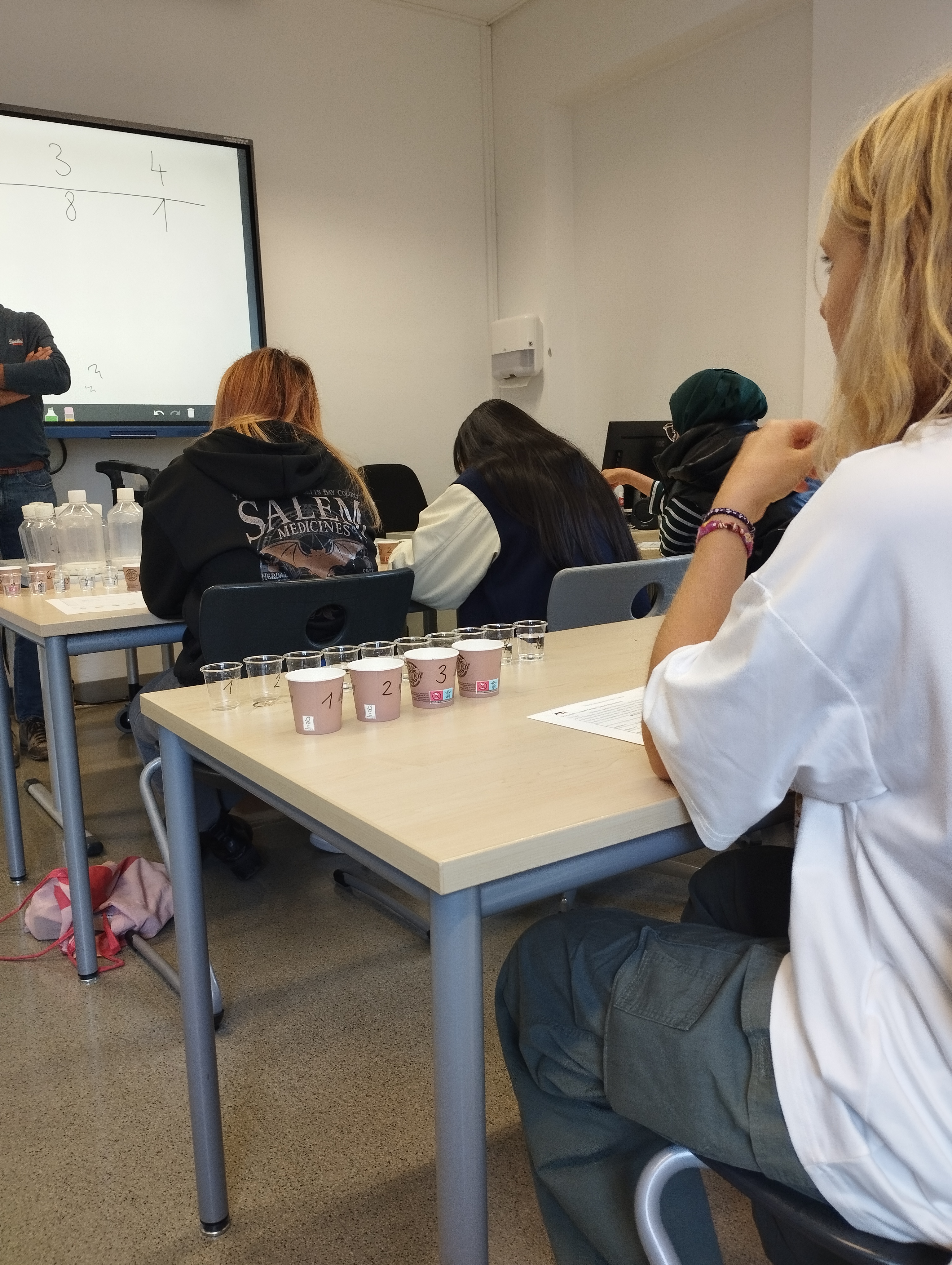 kurz vor dem Geschmackstest mit der Milch