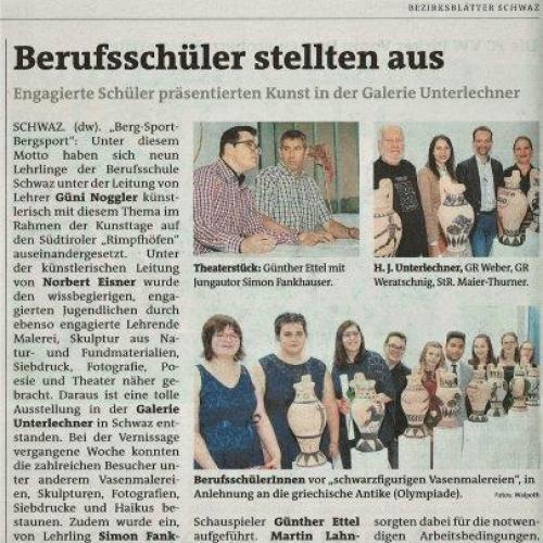 bezrirksbaltt, bericht zur vernissage