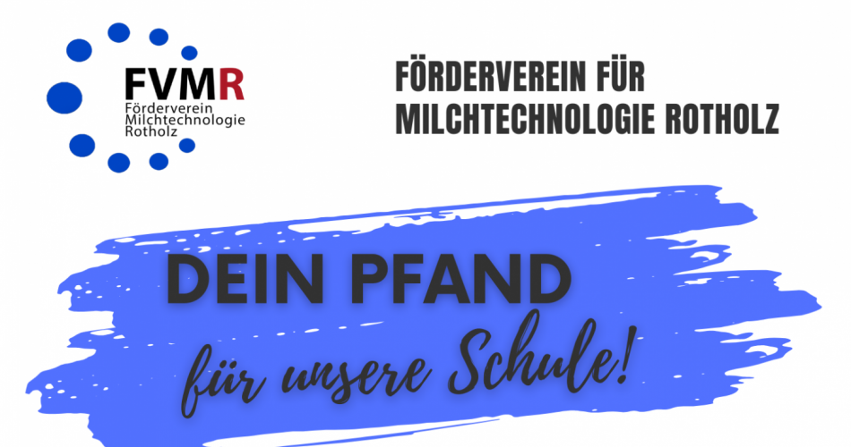 Pfand für unsere Schule - Werbeplakat