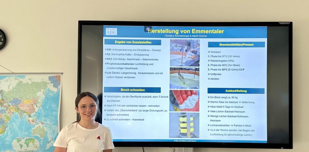 Schüler bei der Präsentation