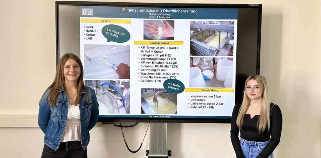 Schüler bei der Präsentation